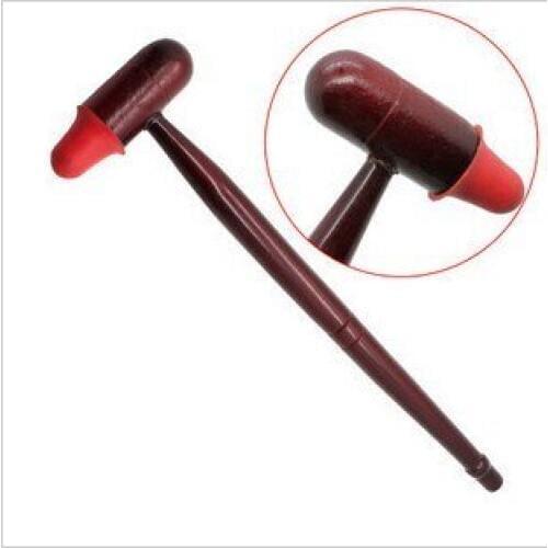 2pcs Wooden massage hammer health care massage stick hammer knock back gym hammer rubber mahogany hammer
