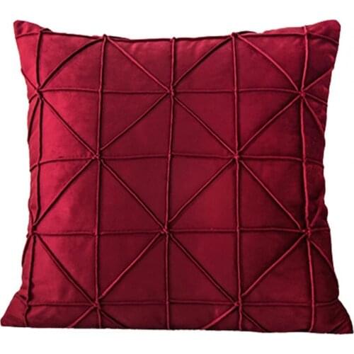 Retro Pillowcase Skin-friendly Plush Hidden Zipper Throw Pillow Cover Home Decor