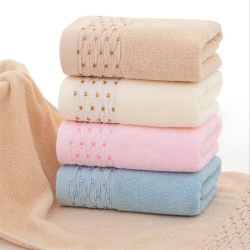 34x75cm 100% Cotton Solid Color Face Towel For Adult Child Fast Drying Travel Camping Sports Business Soft Hand Towel
