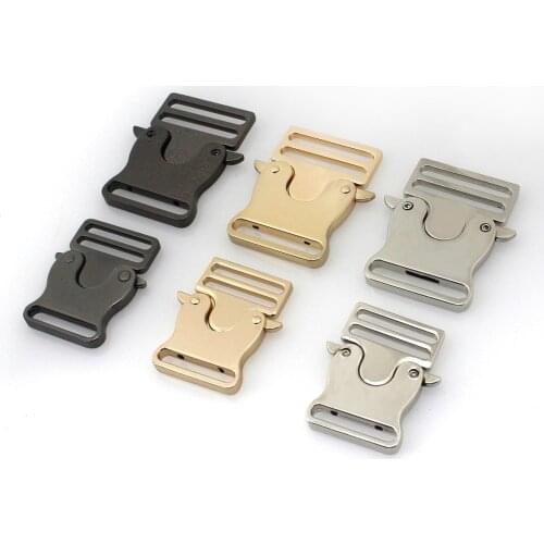 1pcs Fashion Metal Backpack Strap Buckle Quick Side Release Clasp for DIY Bag Outdoor Backpack Strap Belt Webbing Lether Craft