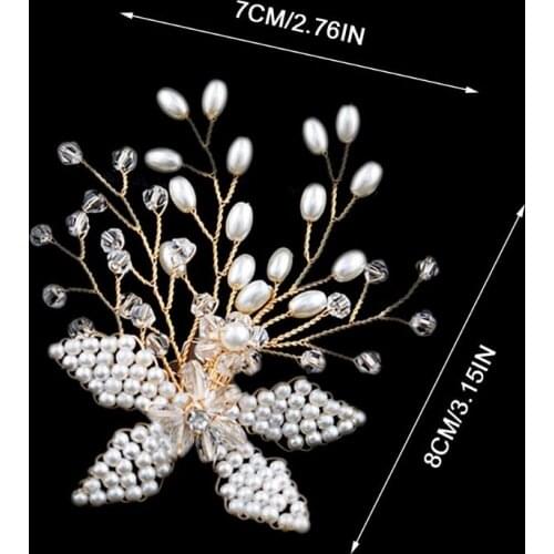 Shoe Clip Handmade Pearl Luxury Wedding Shoes Bride High Heel Decoration Floral Decoration Charms Accessories