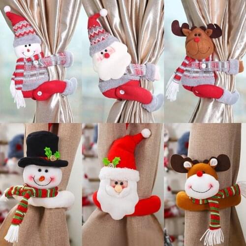 Christmas Decorations Luminous Hanging Bell Brooch Badge Old Man Snowman Bear Christmas Gift