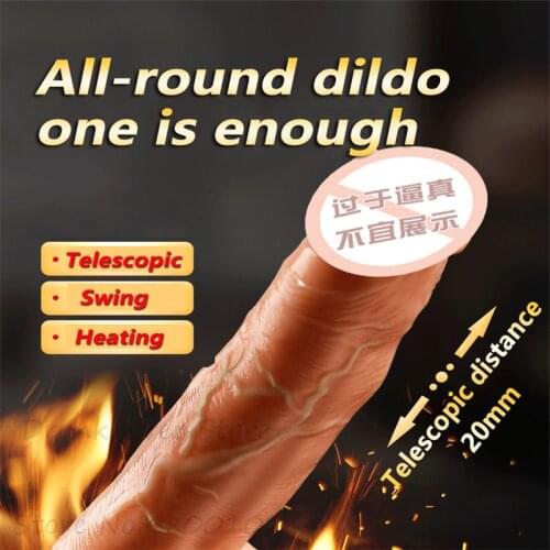 Hand-held Automatic Telescopic Dildo Vibrator 360° Swing Internal Expansion Vagina Masturbator Sex Toys For Women Sex Products