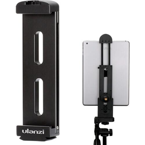 Ulanzi U-Pad Pro Aluminium Alloy Tablet Tripod Mount Holder Clamp with Cold Shoe Lightweight U-Pad Phone Pro Tablet Holder