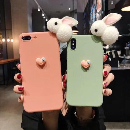 Sweet Heart Bunny Soft Case Cover For Xiaomi Redmi K30 Pro K20 S2 GO 10X Pro 5G 4G F2 Play Candy TPU Protective Funda Coque