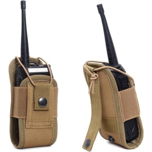 Tactical Molle Radio Pouch Walkie Talkie Pouch Waist Bag Holder Pocket Portable Interphone Holster for Hunting Camping Ourdoor