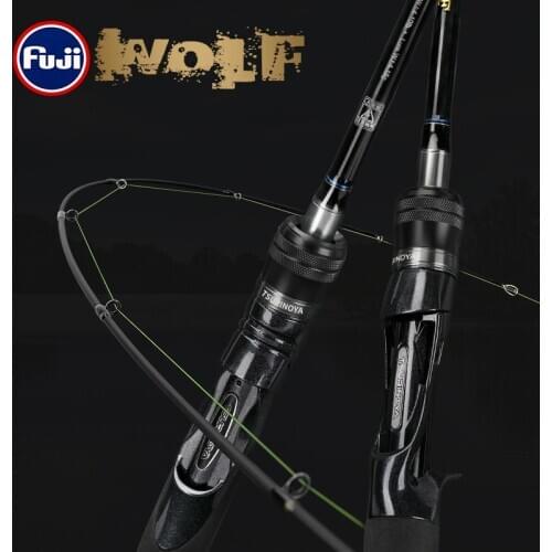 TSURINOYA WOLF Spinning Casting Fishing Rod 1.98m 2.09m 2.2m 2.28m Long Casting Lure Rod For Bass Freshwater Fishing Rods