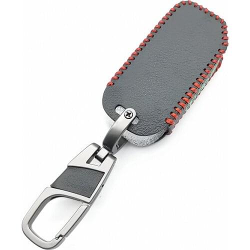 Second Generation Luminous Leather Car Key Fob Set Case Cover For Kia Sportage 2018 2019 R Stinger Remote Sorento Cerato Key Bag