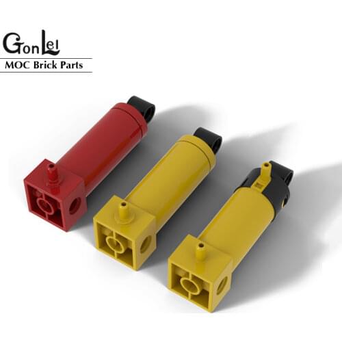1 Piece High-Tech Pneumatic Cylinder with 2 Inlets Medium (48mm) Building Blocks Bricks MOC Parts DIY Toys fit for 2793c01