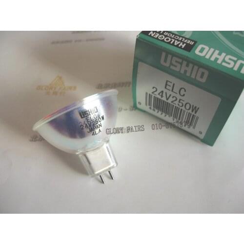 USHIO ELC 24V250W Japan halogen reflector lamp,KLS ELC 24V 250W bulb