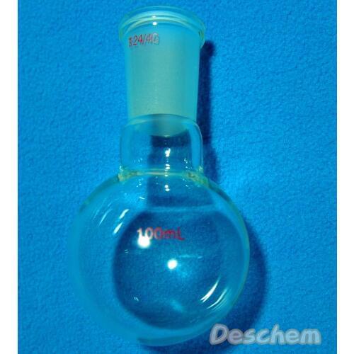 100ml,24/40,1-Neck,Round Bottom Glass Flask,Single Neck,Lab Boiling Bottle
