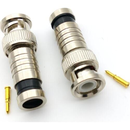 20pcs 50 OHM BNC adapter for Coax RG59/RG6 Cable for Cameras