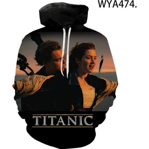 2020 New Fashion Clothing Hoodies Titanic Printed 3D Sweatshirts Men Women Children Pocket Casual Hooded Pullover Tops