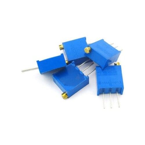 3296W 100 200 500 ohm 1K 2K 5K 10K 20K 50K 100K 200K 500K 1M ohm 103 100R 200R 500R Trimpot Trimmer Potentiometer