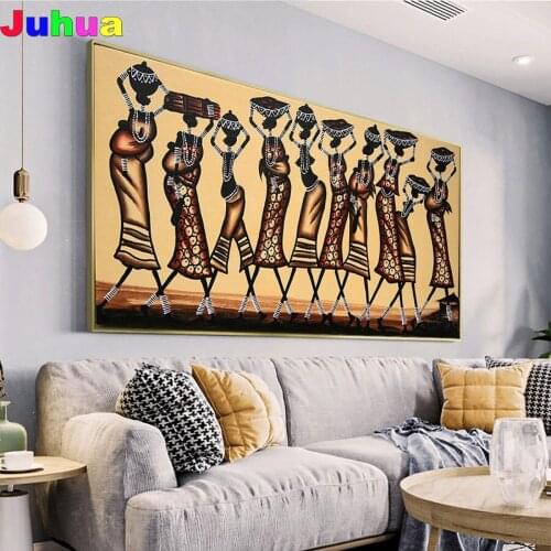 Abstract African Women diy Diamond painting 5d mosaic Full diamond embroidery wall art living room decor dropshipping