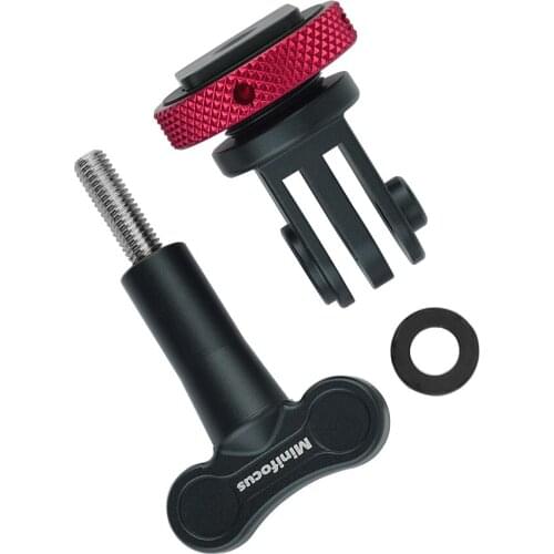 MINIFOCUS Mini Tripod Mount Adapter Connection Monopod With 1/4" Screw Thread for Gopro ction Camera