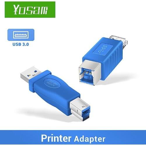 YOSAM USB 3.0 Printer Adapter USB To USB Printer Adapter For Multifunctional Fax Machine Scanner USB 3.0 Data Printer Adapter