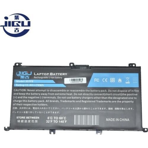 JIGU 11.4V 74Wh 357F9 New Laptop Battery For DELL For Inspiron 5576 5577 7559 7566 7567 7759 For Inspiron 15 7000 7567 Gaming