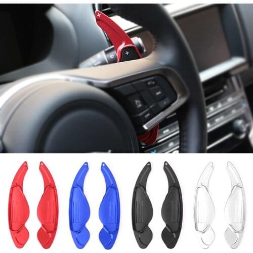 Car Paddle Shift For Jaguar F-PACE F-TYPE XF XE XJ X760 X250 X260 X761 X351 Steering Wheel Shifter Extend Car Stickers Accessory