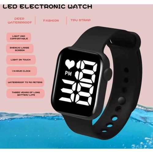 Men Wrist Digital Watches Casual Electronic LED Sport Water-Proof Women Watches Fashion Simple Children Clock Relogio Masculion