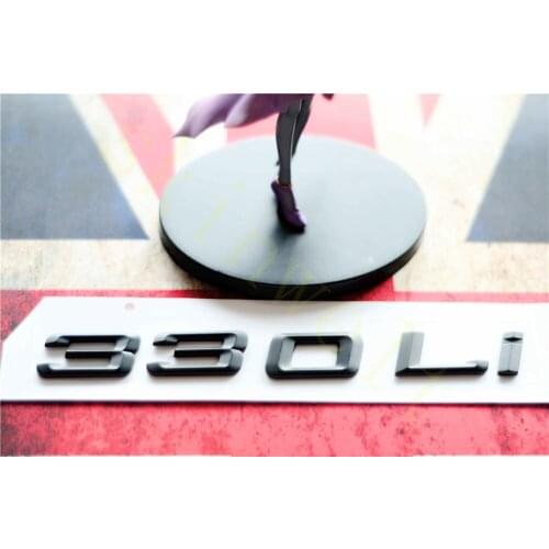 Emblem Badge Decal Trunk Rear ABS for BMW 3 Series 330i 335i 330Li 335Li Matt Black Chrome Stylish Car Exterior Stickers
