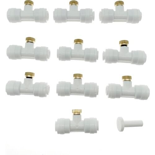 Misting Nozzles With 3/16 inch thread Fog Nozzles tee For Patio Misting System Outdoor Cooling System