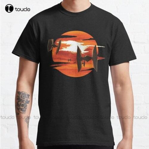 New Ride Of The Tie Fighters Apocalypse Now Sunset Classic T-Shirt Cotton Tee Shirt S-5Xl Unisex black mens tshirt