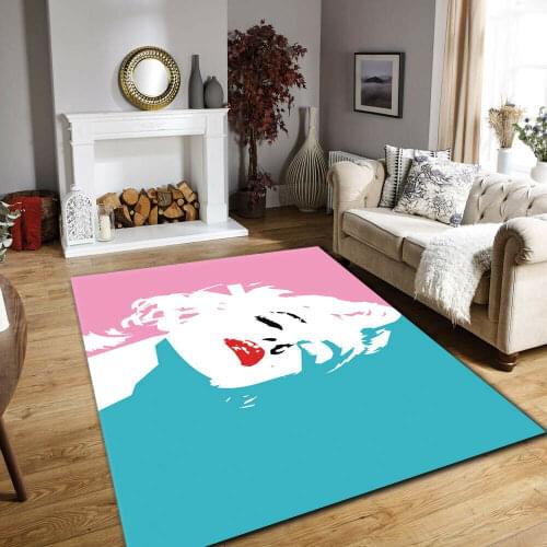 Herms Marilyn Monroe 3 Patterned Carpet ,Non Slip Floor Carpet,Teens Carpet,Turkish Rug