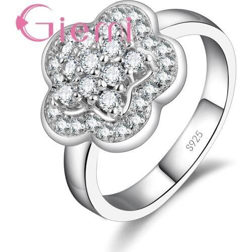 Sweet Oval Geometric Pattern Crystal Stone Ring for Bridal Wedding CeremonyCubic Zirconia Marriage Jewellery