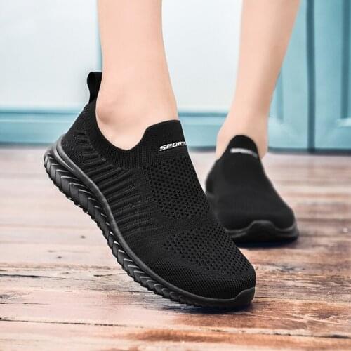 Summer Shoes Womens Sneakers Mesh Breathable Walking Shoes Mesh Tenis Female Casual Loafers Non-slip Flats Soft Sneaker 35-43