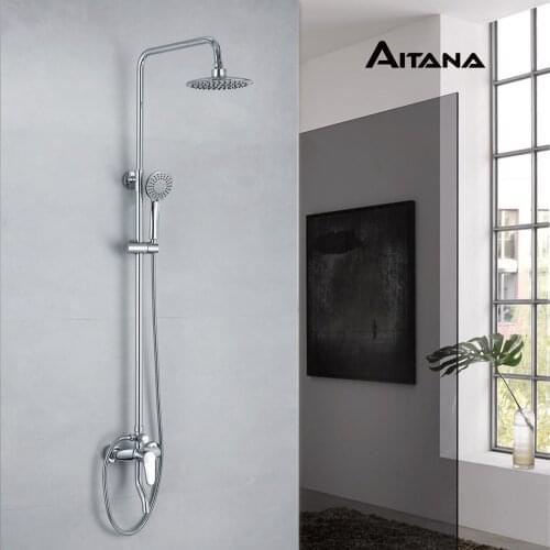 Best quality chrome bath shower mixer faucet swivel bathtub spout wall mount shower heads shower head with handshower