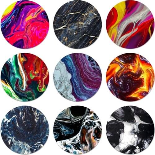 Lines of marble Printing Icons Pins Badge Decoration Brooches Metal Badges For Backpack Decoration