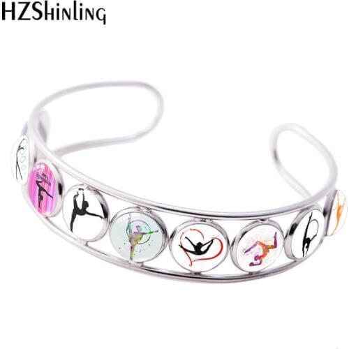 2019 New Rhythmic Gymnastics Bracelet Love Rhythmic Gymnastics Adjustable Bracelets Class Cabochon Photo Jewelry