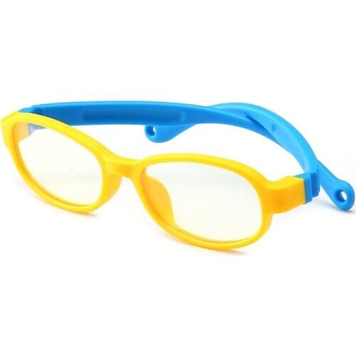 Baby Anti Blue Light Optical Kids Glasses Frame Children Boy Girls Computer Transparent Blocking Reflective Eyeglasses UV400