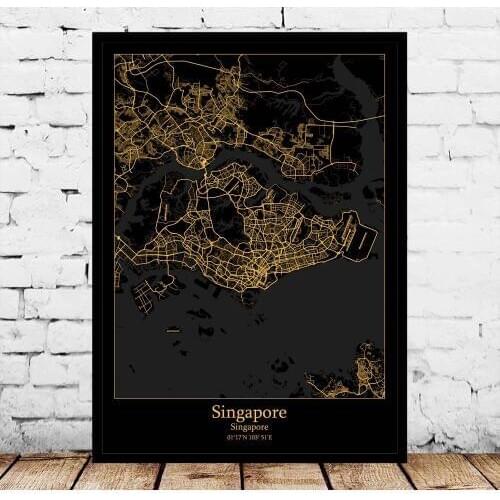 Singapore Map Poster