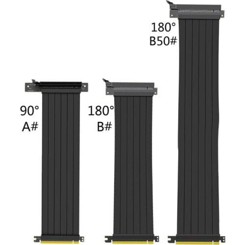 Full Speed 3.0 PCIE X16 Riser Cable Graphics Card Extension Cable PCI Express Riser Shielded Extender with antijam for GPU Verti