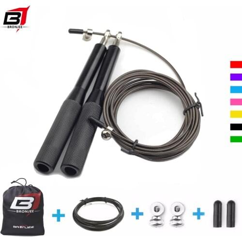 Crossfit Speed Jump Rope Professional Skipping Rope For MMA Boxing Fitness Skip Workout Training With Carrying Bag Spare Cable