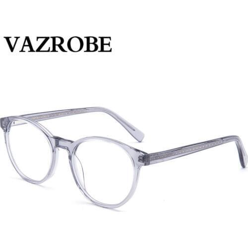 Transparent Eyeglasses Men Women Fashion Eyewear Oval Glasses Frame Pink Grey Clear Lens Fake Spectacles