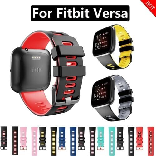 Band Strap For Original Fitbit Versa/Versa 2 Soft Silicone Waterproof Wriststrap Watchband For Fitbit Versa 2 Smart Accessories