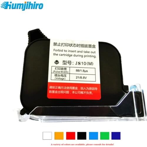 Compatible 2588/JS12/2580/JS10 Quick-drying Solvent Ink Cartridge Print Height 12.7mm Handheld Inkjet Printer Ink Cartridge