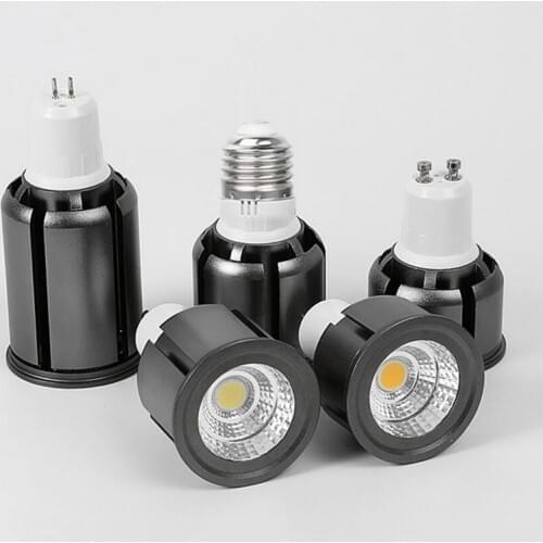Super Bright GU10 Bulbs Light Dimmable Led 85-265V 5W 12W 10W GU10 COB LED lamp light (MR16 12V) GU10 e14 e27 b22 led Spotlight
