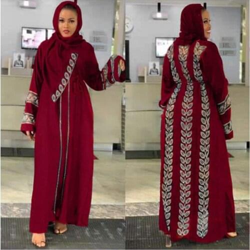 Kaftan Dubai Abaya Turkey Muslim Women Hijab Dress Islam Caftan Marocain Dresses Vestidos Eid Mubarak European Clothing Musulman