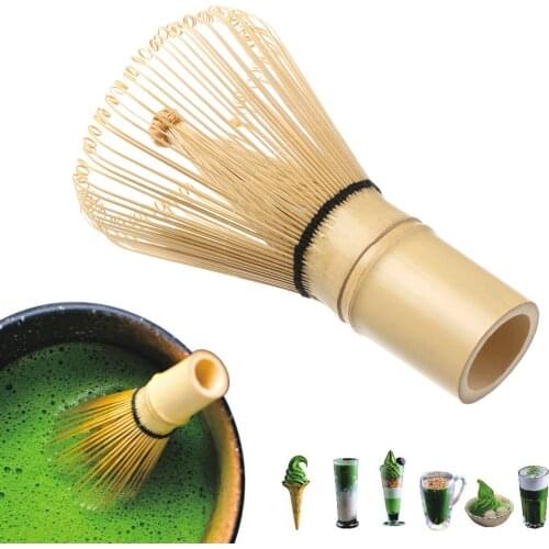 100 Matcha Green Tea Powder Whisk Japanese Ceremony Bamboo Chasen Teaware Coffeeware Brush Kitchen Accessories Tea Tools Grinder