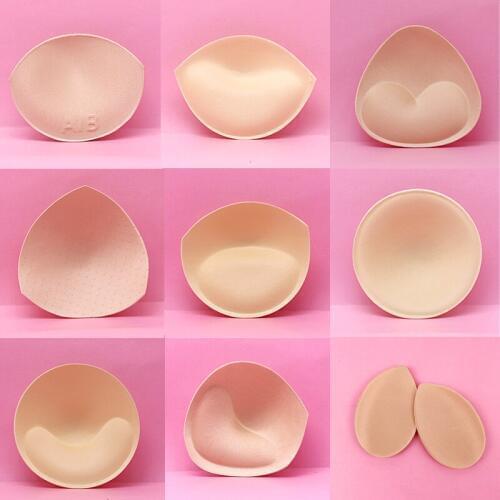 6pcs 3pair Sexy Bikini Padding Insert Removeable Womens Bra Pads Brassiere Breast Enhancer Chest Push Up Cups for Swimsuits