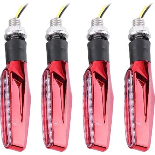 4Pcs Motorcycle Universal 9 LED Turn Signal Light Indicator Light Blinker Lamp Amber Light Moto Accessories