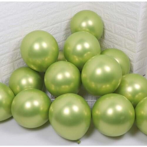 50/100pcs 12inch Metal Balloons Birthday Helium Balloon Fruit Green Latex Balloons Wedding Decoration Birthday Party Baby Shower