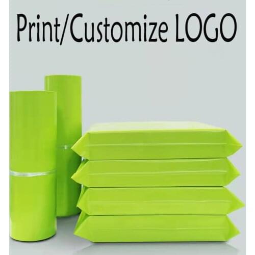 50Pcs/lot New Plastic Envelope Storage Bags Waterproof Self Seal Express Courier Bag Green Color Thicken Poly Gifts Mailing Bags