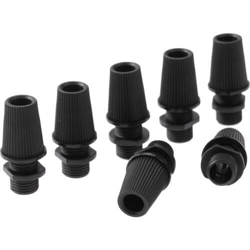 50Pcs Waterproof Cable Gland Black Strain Relief Connector Clamp for Wiring Chandelier Ceiling Lighting Cord Grips Cable Glands