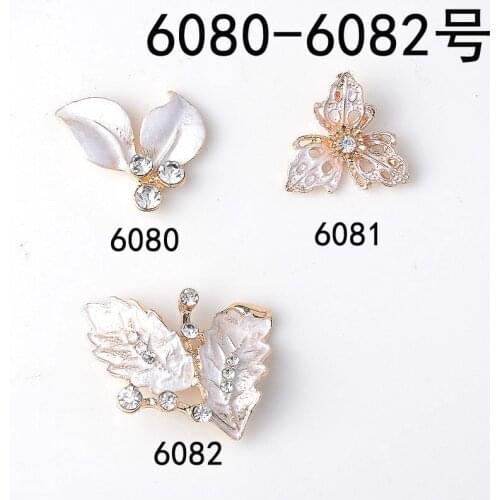 50pcs Gold Color Alloy Material Crystal Leaf Flower Charm Pendant For Necklace DIY Handmade Jewelry Making wholesale