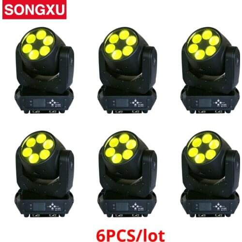 6pcs/lot Super Beam Led Moving Head Light 6x25W LED Ultimate Lens Rotation Washer Moving Head Light/SX-MH0625